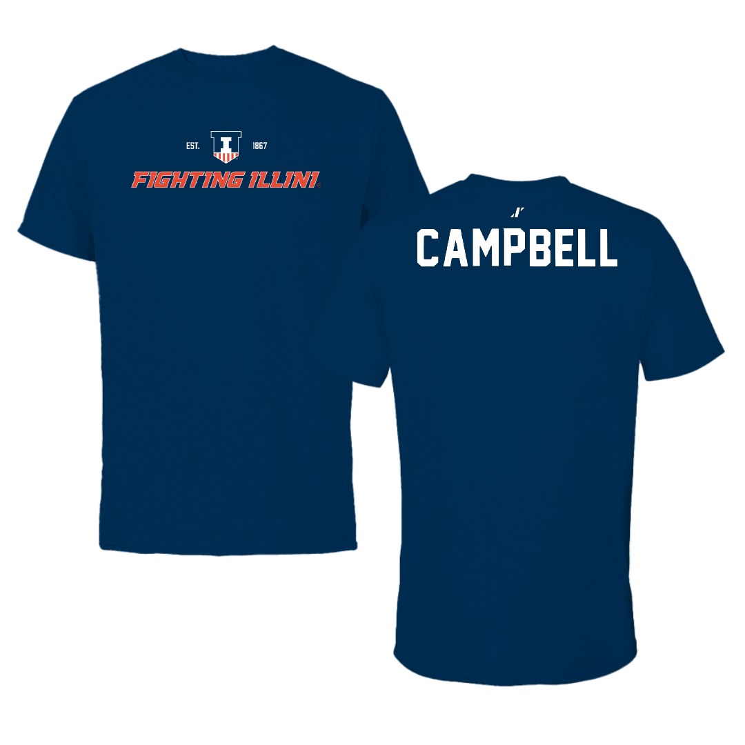 University of Illinois TF and XC Navy General Tee - Olivia Campbell