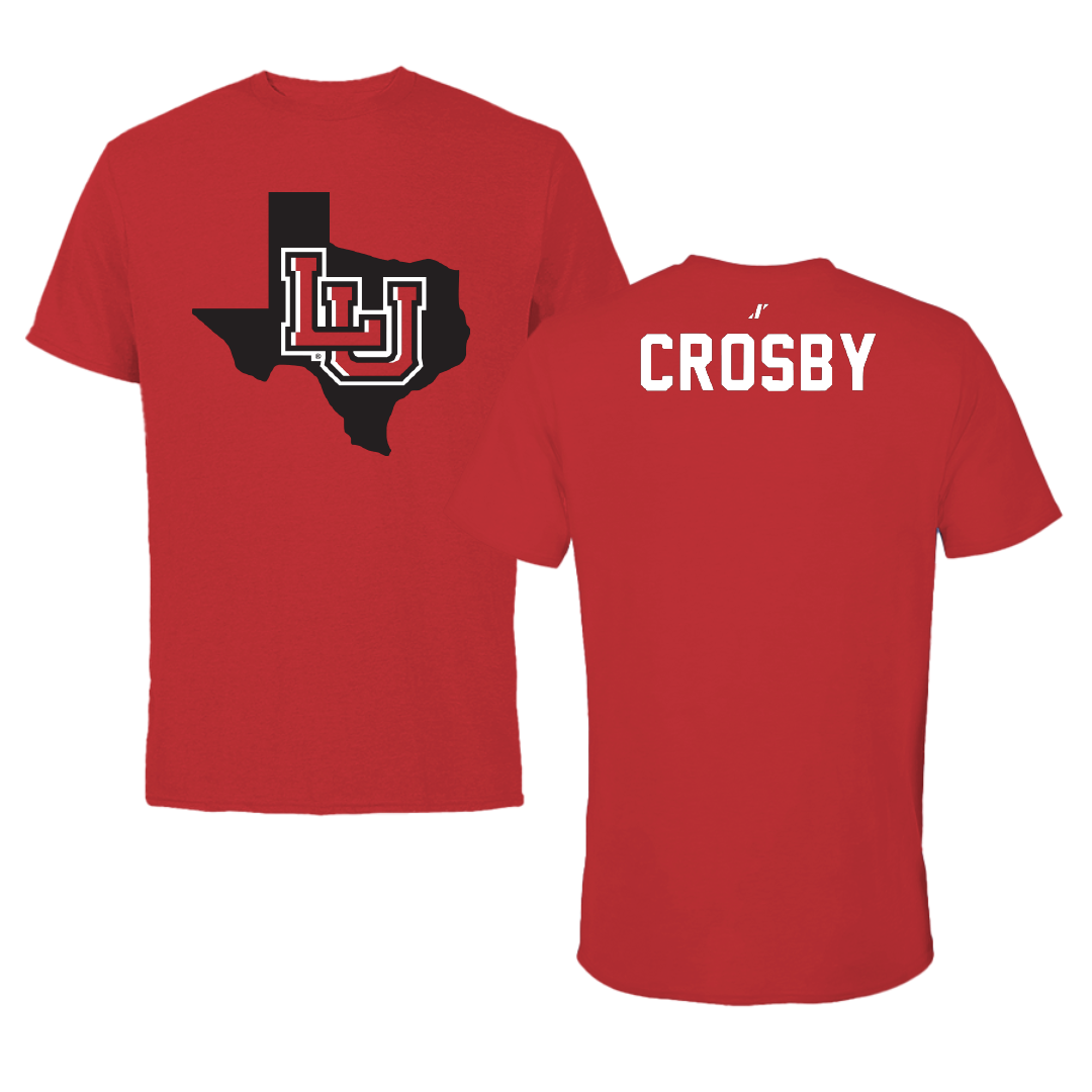 Lamar University Cheer Red State Performance Tee - Sally Crosby