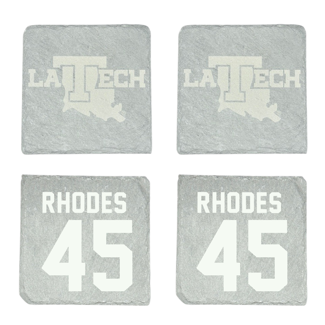 Louisiana Tech University Football Stone Coaster (4 Pack)  - #45 Jamar Rhodes