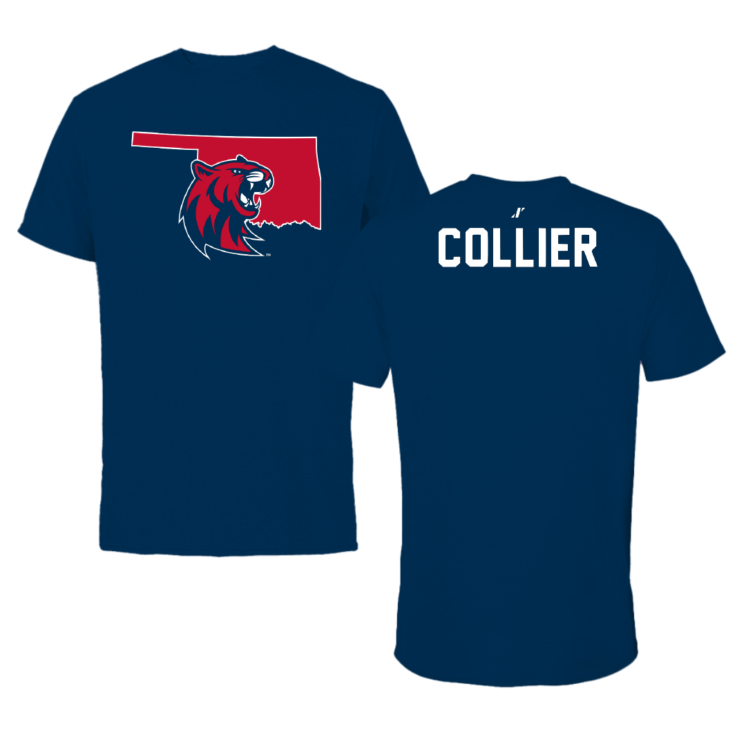 Rogers State University Golf Navy State Tee - Tyler Collier