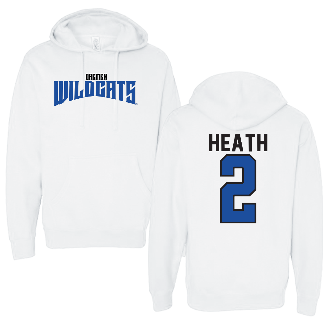 Daemen University Basketball White Classic Hoodie - #2 Ryan Heath