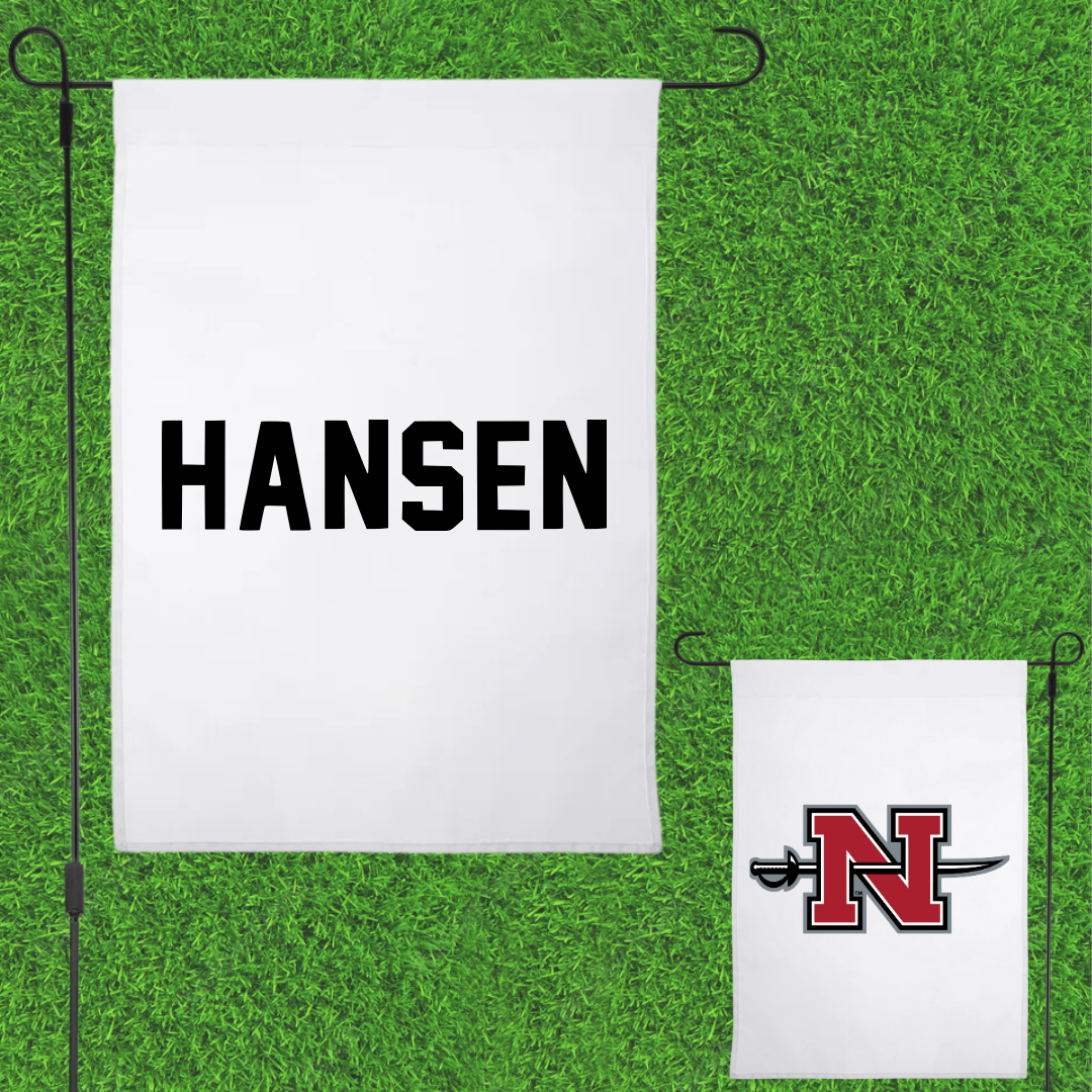 Nicholls State University TF and XC White Garden Flag - Elaina Hansen