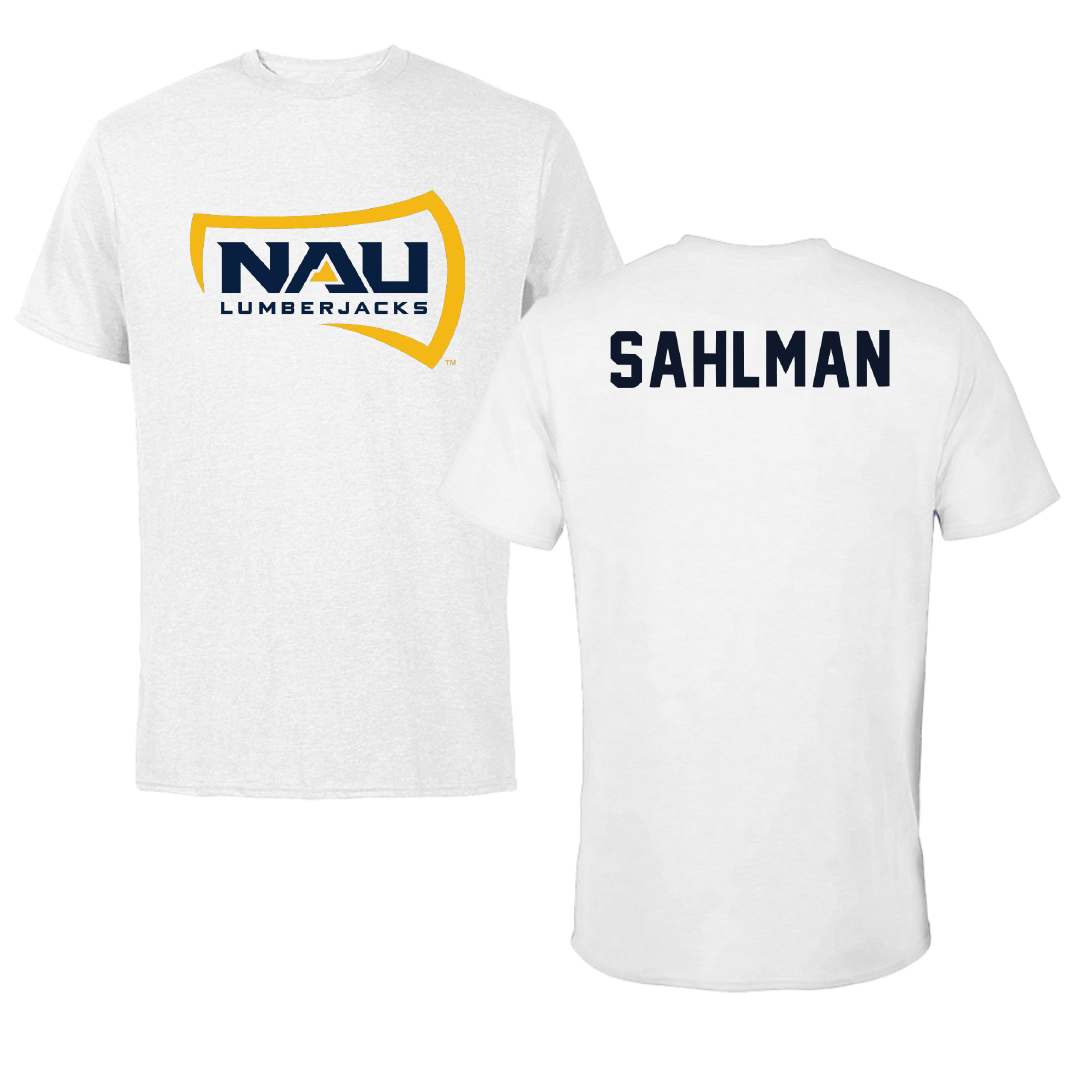 Northern Arizona University TF and XC White Tee - Colin Sahlman
