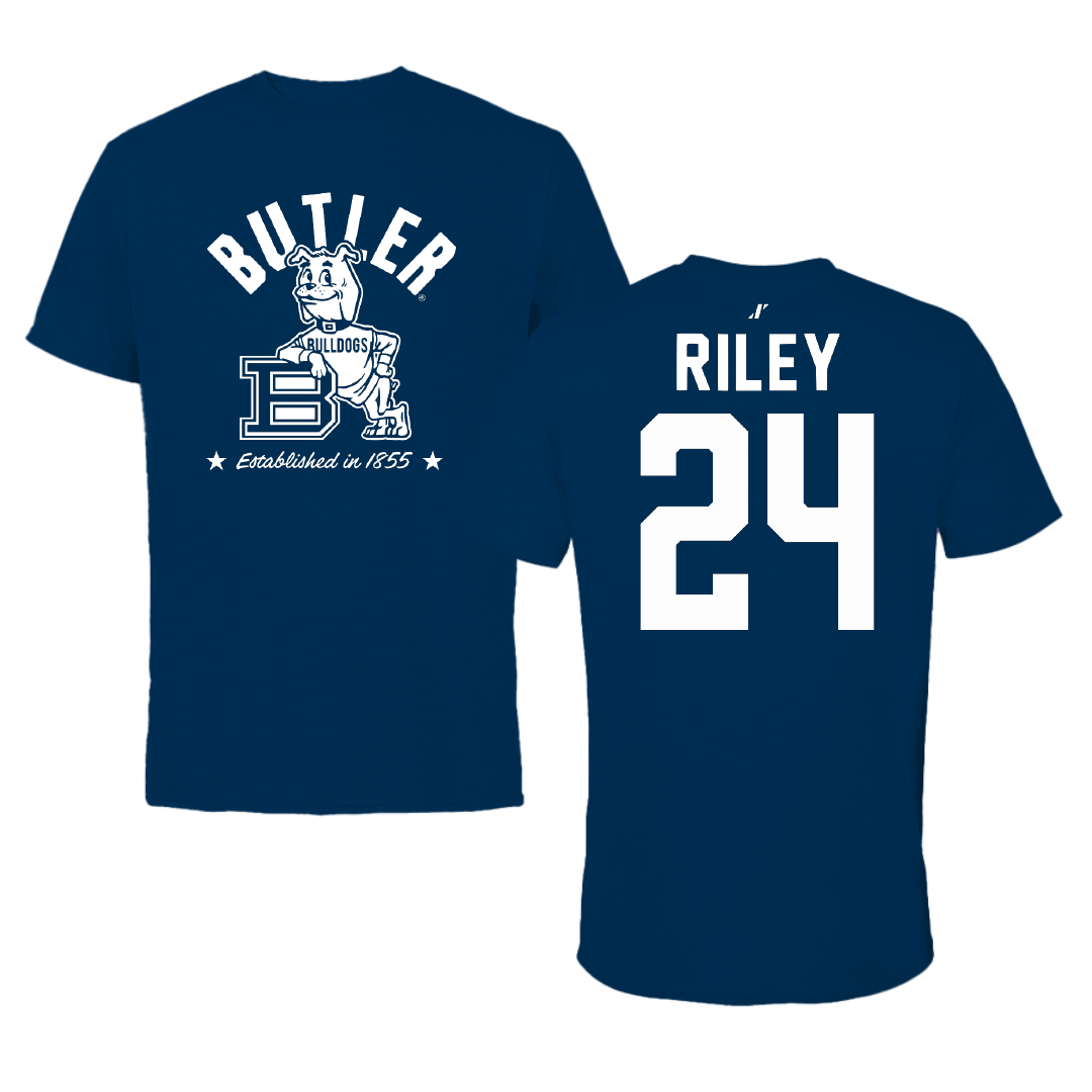 Butler University Lacrosse Navy General Tee - #24 Matye Riley