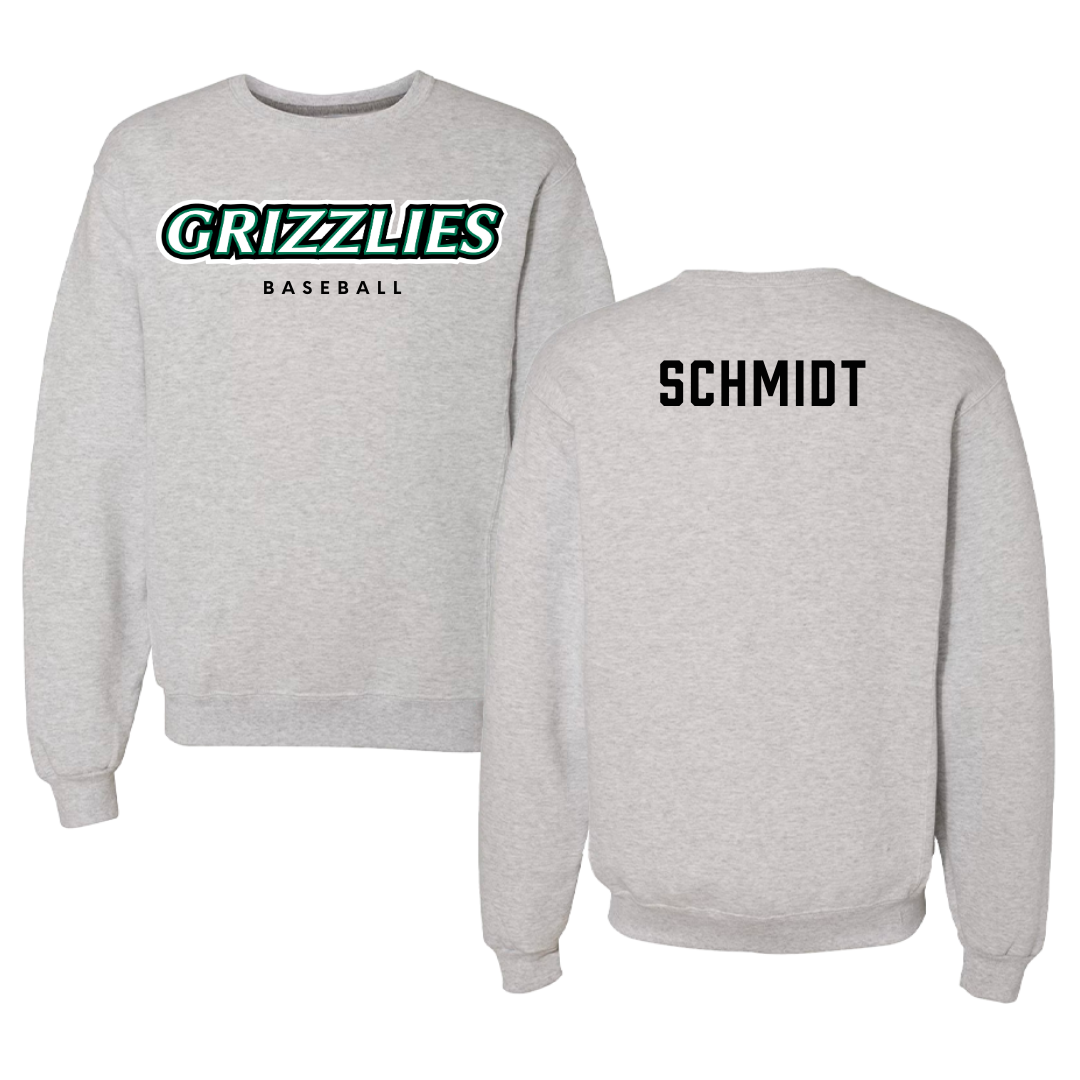 Adams State University Baseball Gray Grizzlies Crewneck - Logan Schmidt