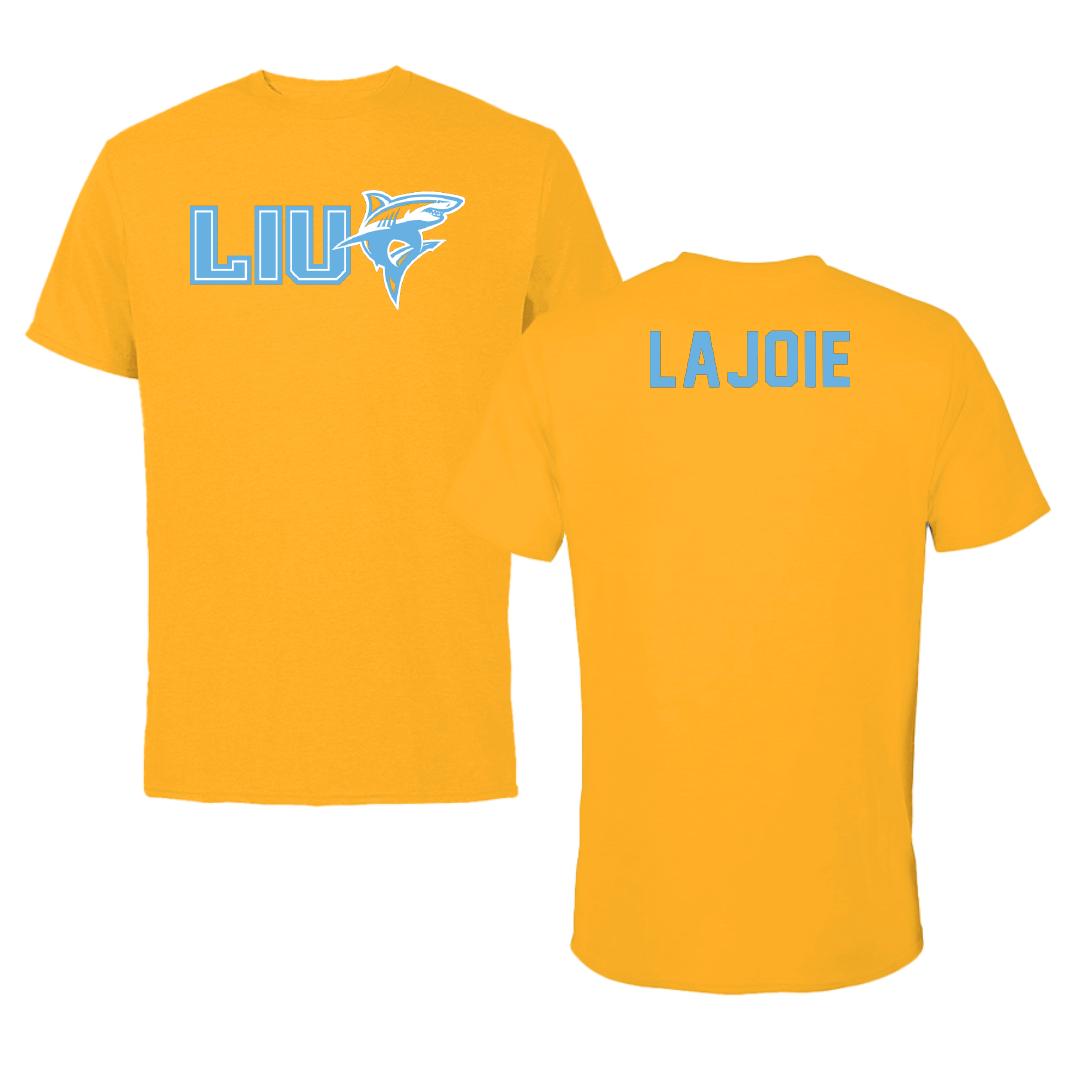 Long Island University Rugby Gold Tee - Florence Lajoie