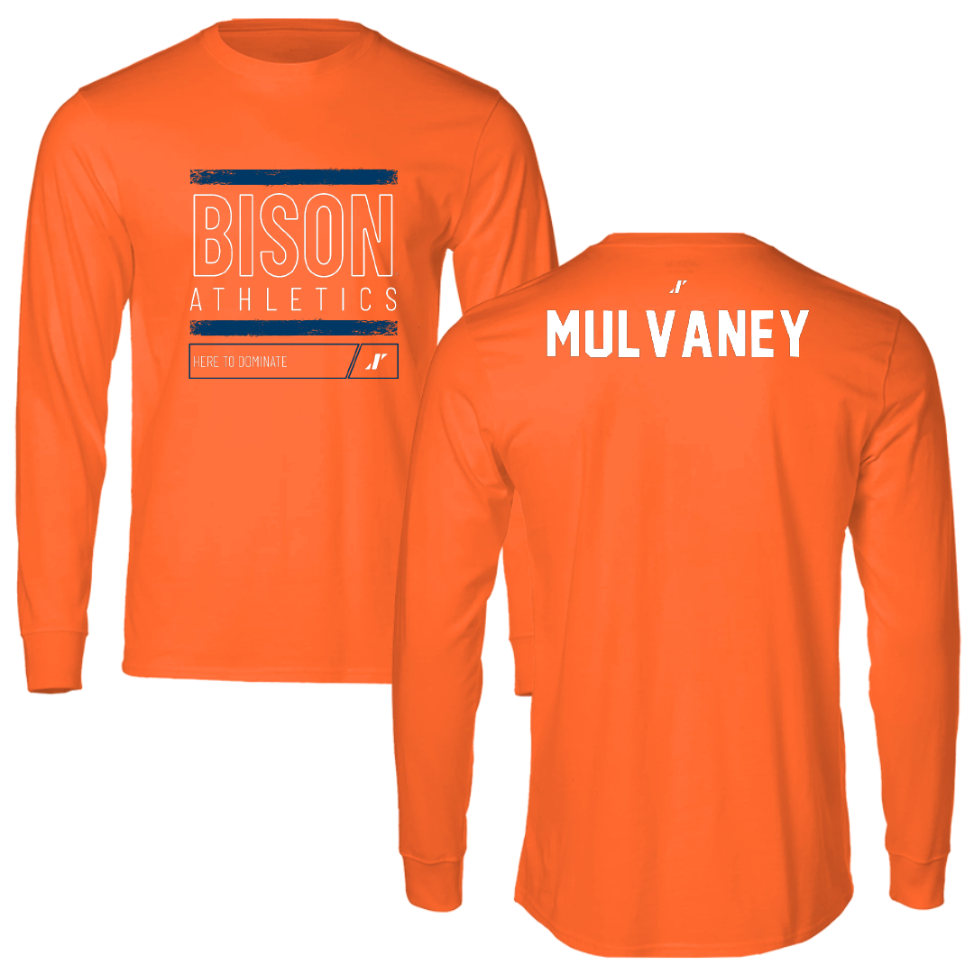 Bucknell University Wrestling Orange Dominate Long Sleeve - Noah Mulvaney