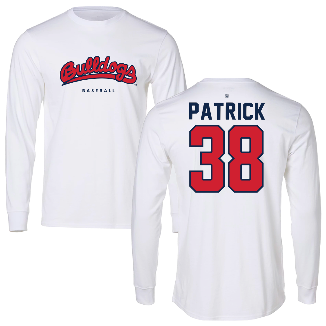 Fresno State University Baseball White Long Sleeve - #38 Tyler Patrick