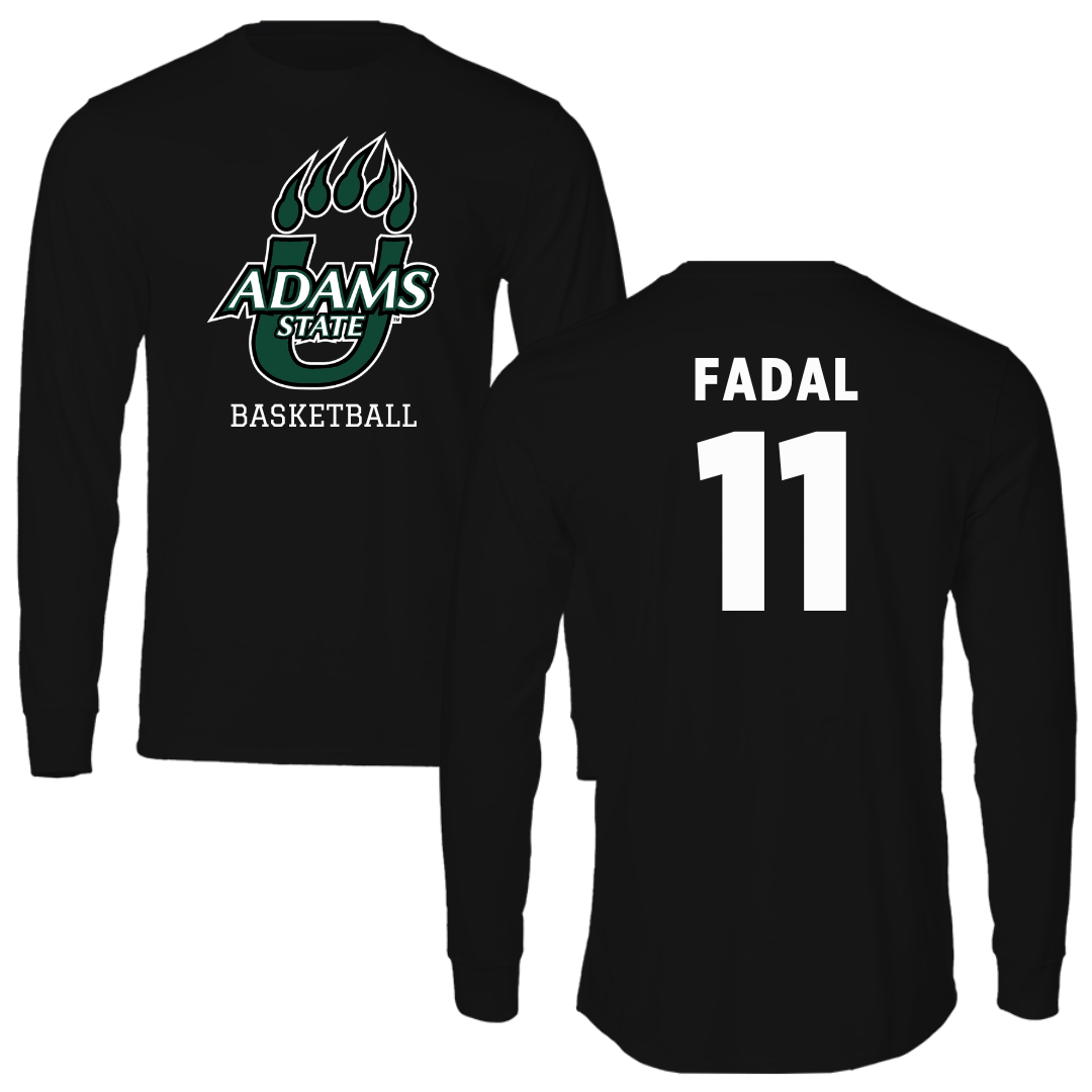 Adams State University Basketball Black State Long Sleeve - #11 Austin Fadal