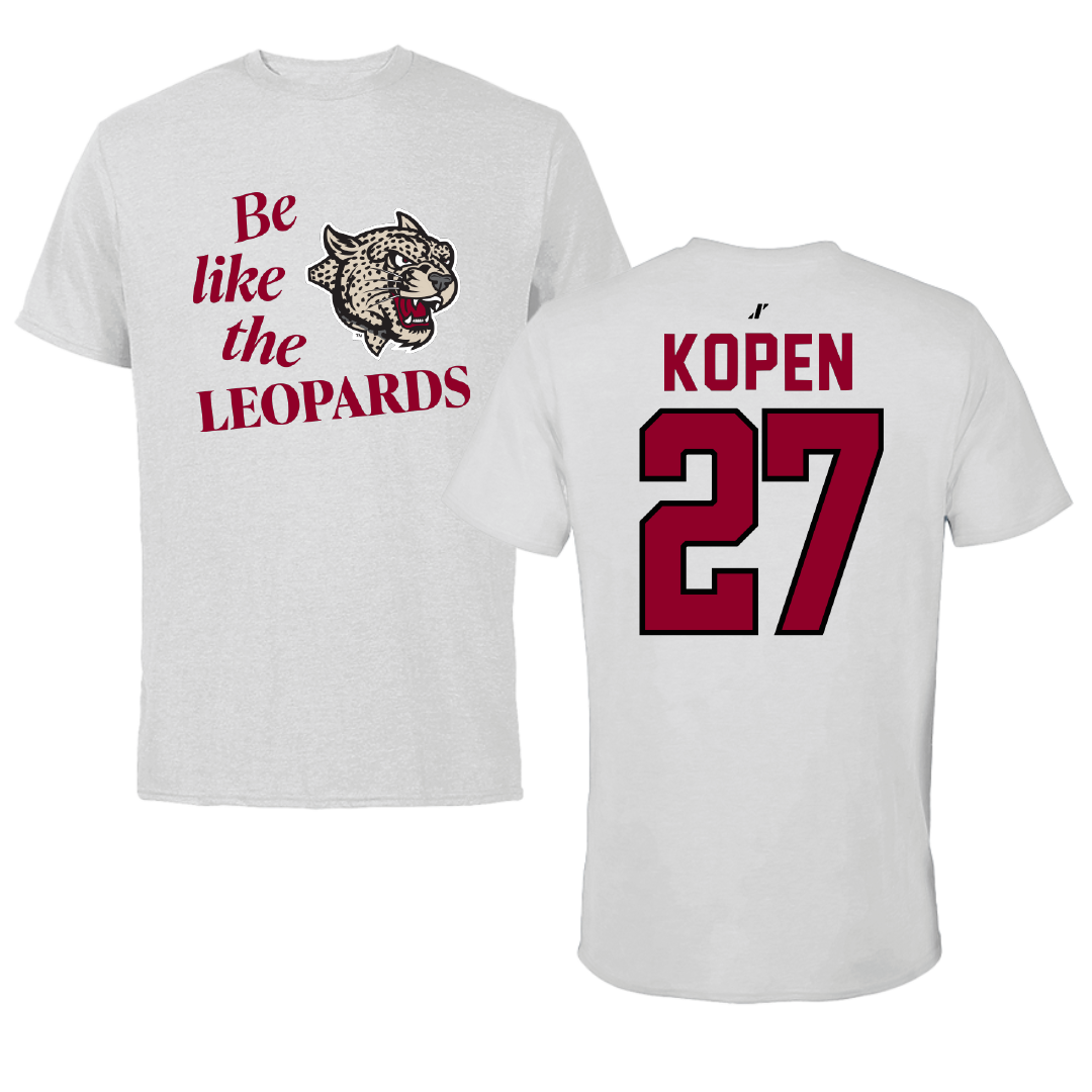 Lafayette College Lacrosse Light Gray Be Like Us Tee - #27 Aidan Kopen
