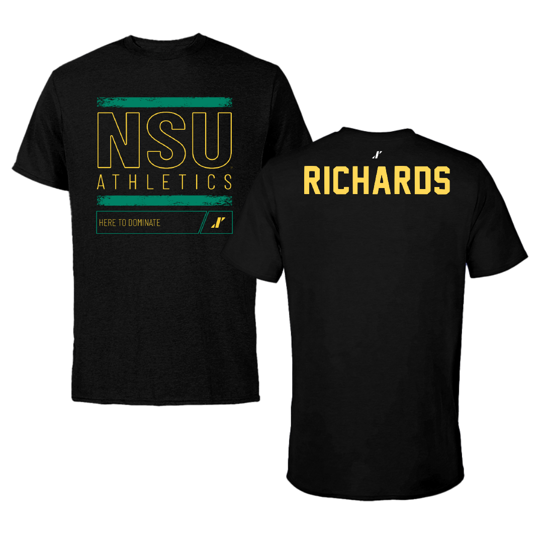 Norfolk State University TF and XC Black Dominate Tee - Indya Richards