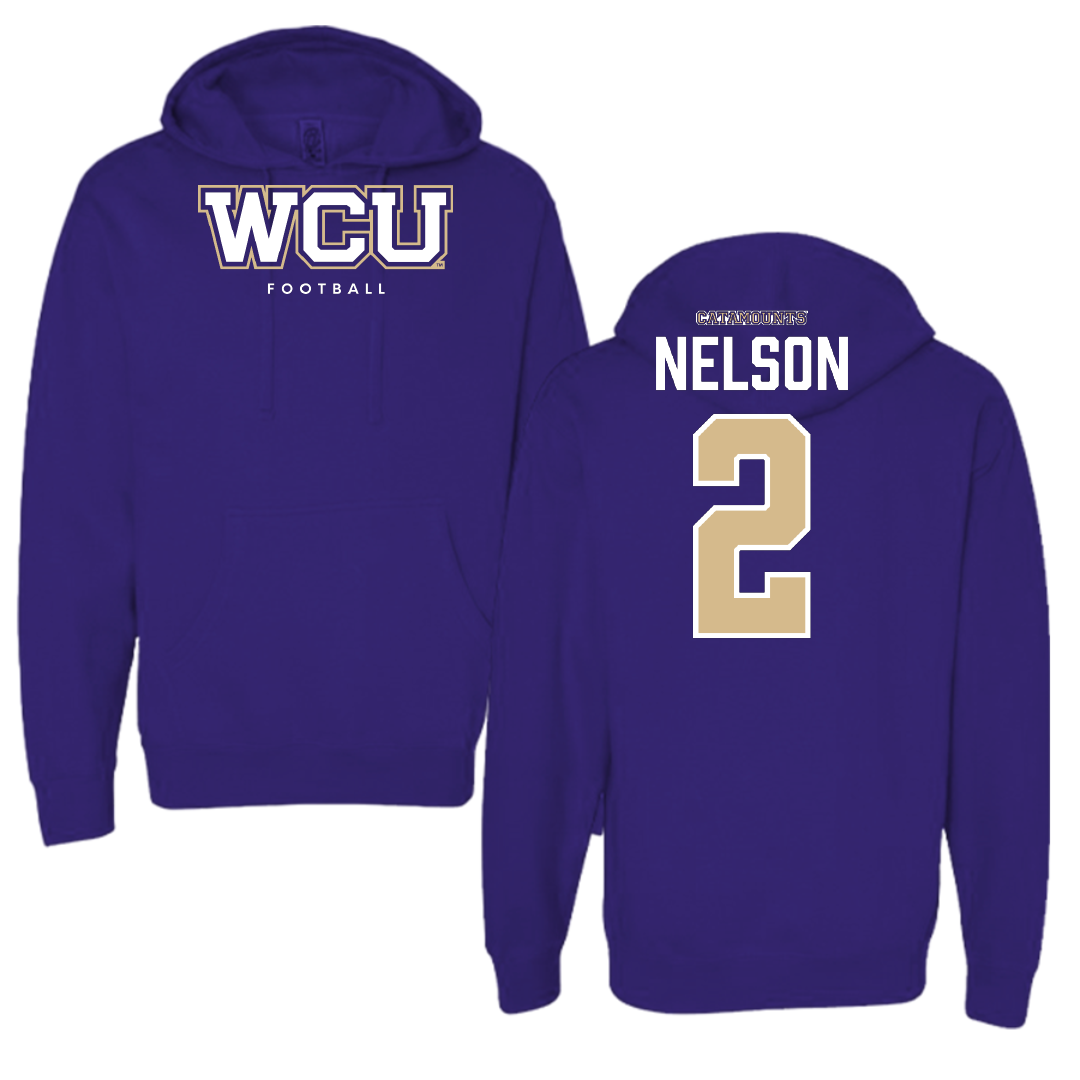 Western Carolina University Football Royal Purple Performance Long Sleeve - #2 Micah Nelson