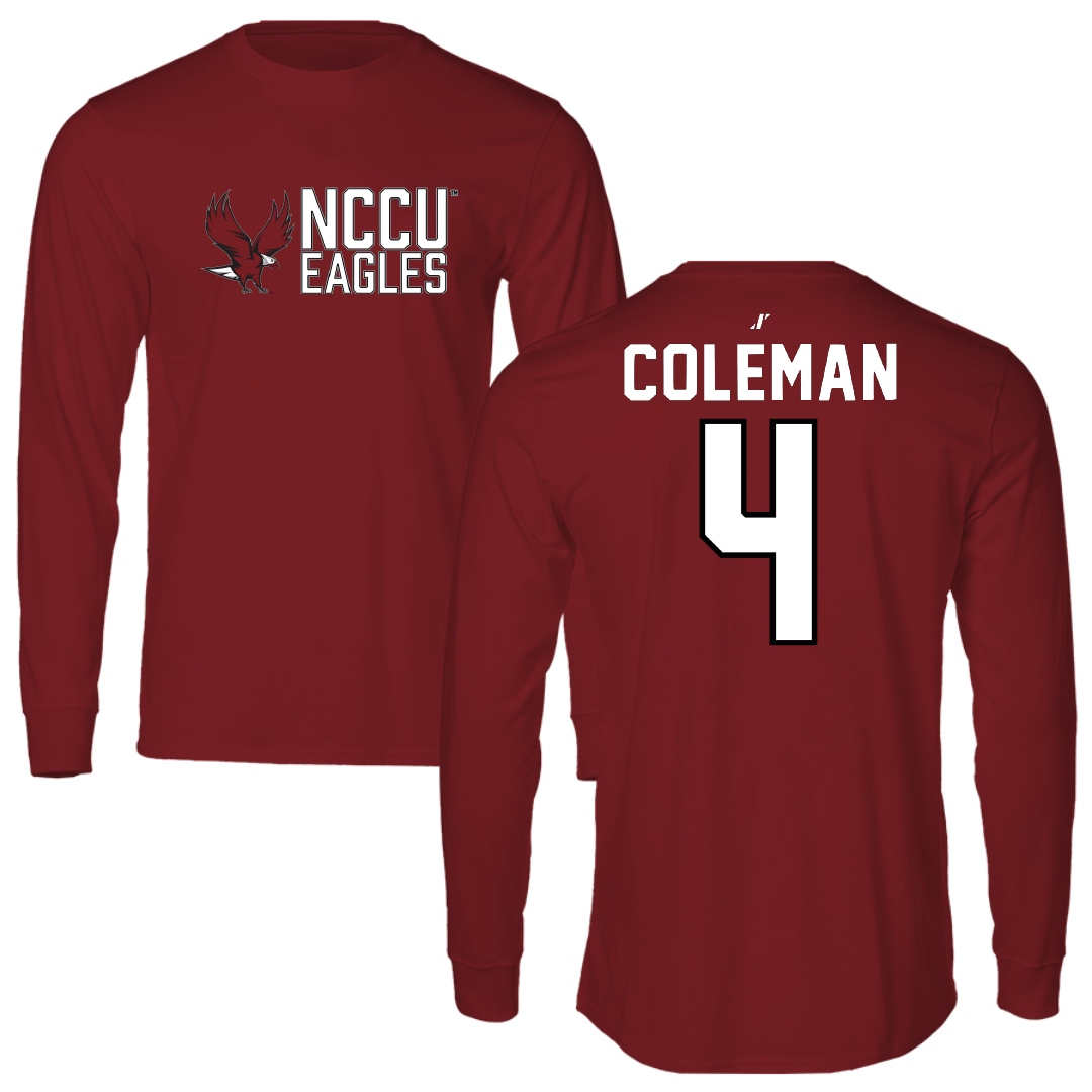 North Carolina Central University Basketball Cardinal General Long Sleeve - #4 Tierney Coleman