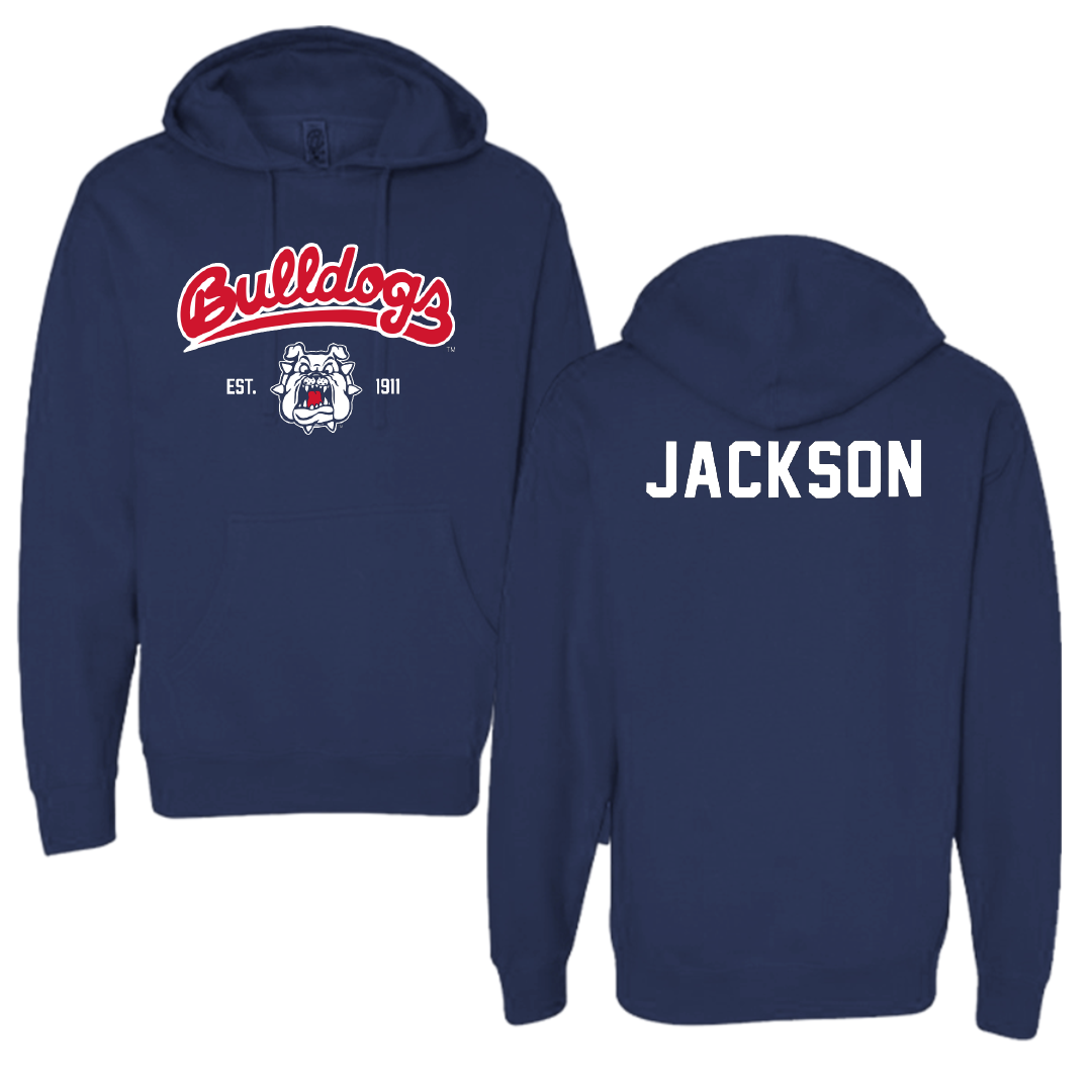 Fresno State University TF and XC Navy General Hoodie - Cierra Jackson
