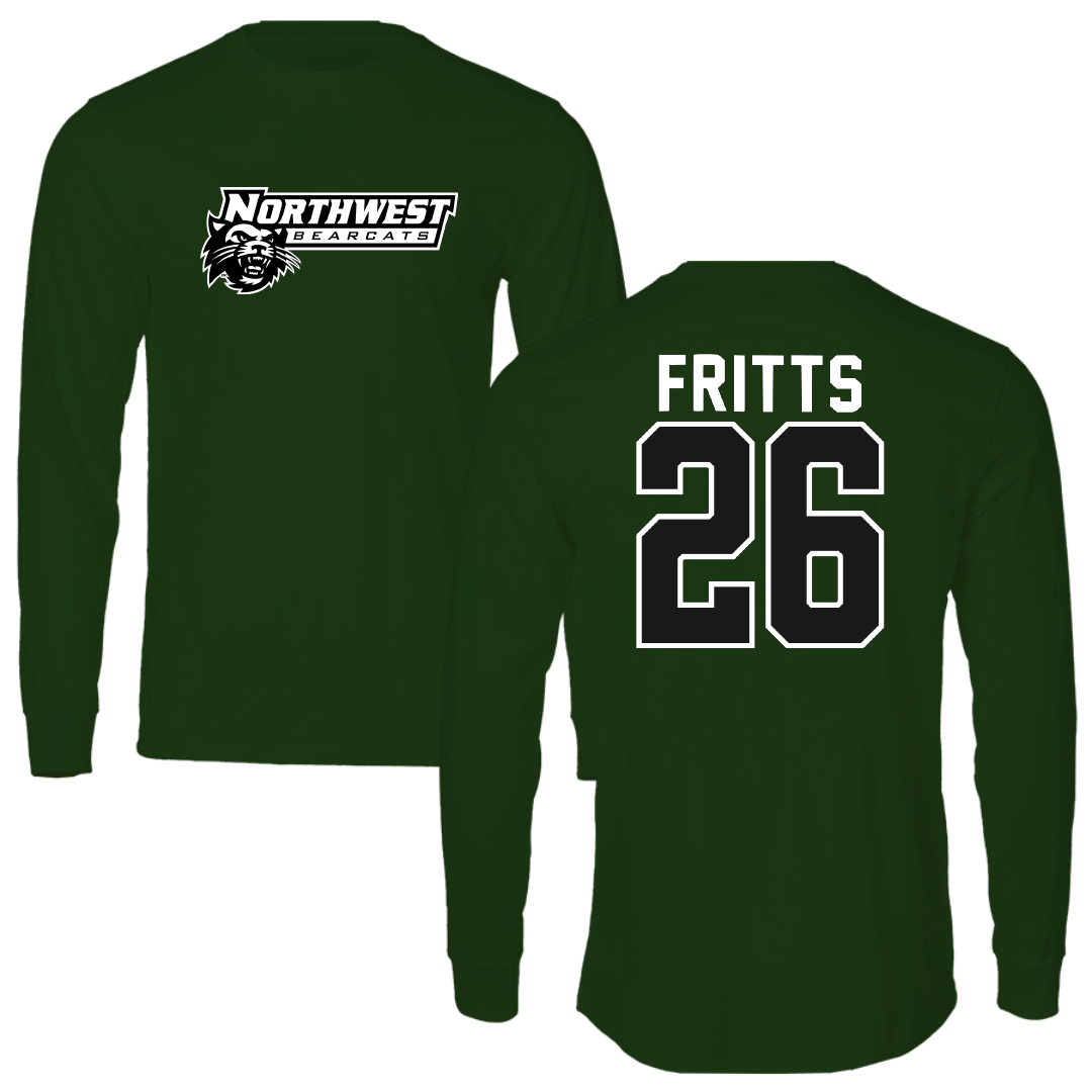 Northwest Missouri State University Baseball Forest Green Performance Long Sleeve - #26 Jayme Fritts