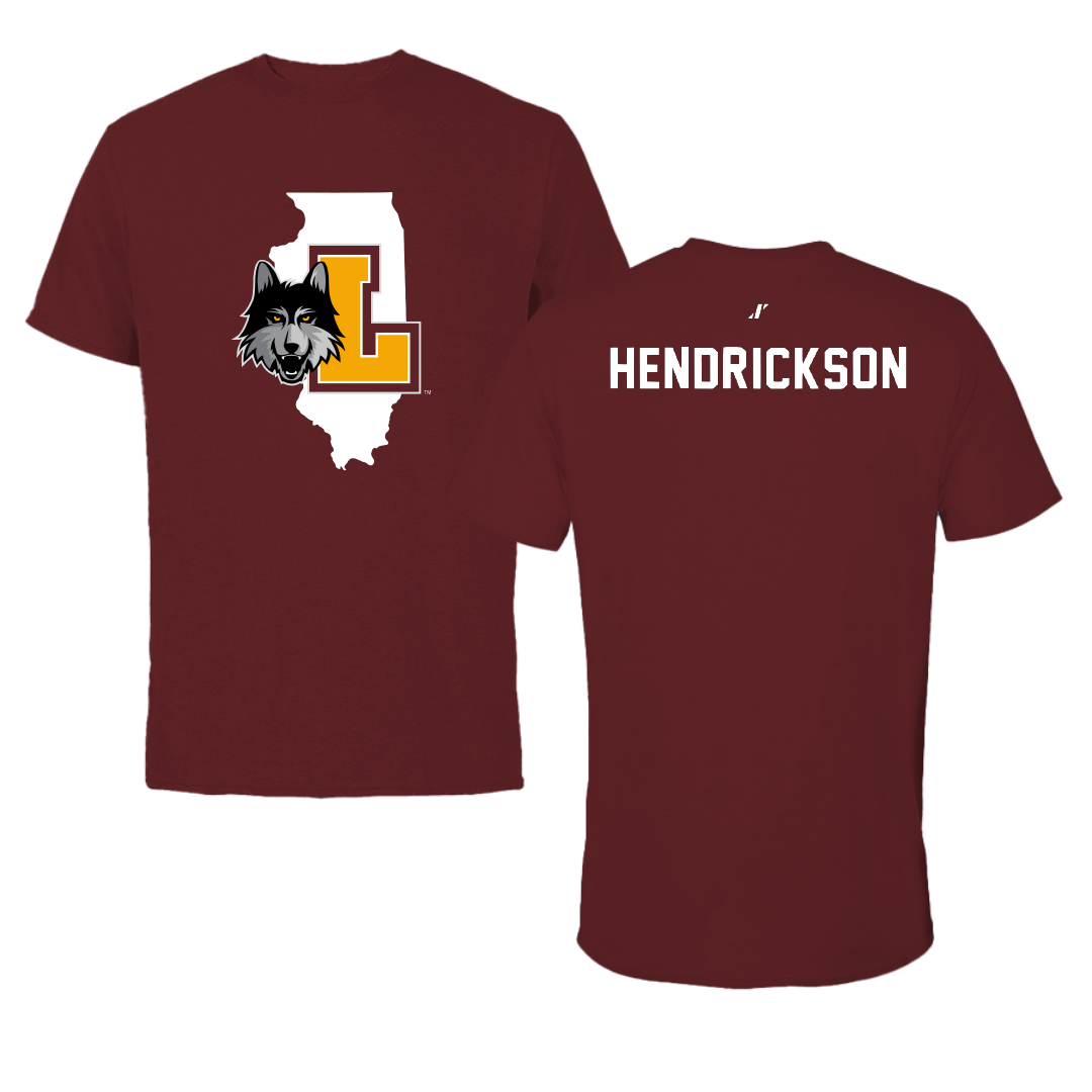 Loyola University-Chicago TF and XC Maroon State Performance Tee - Fran Hendrickson