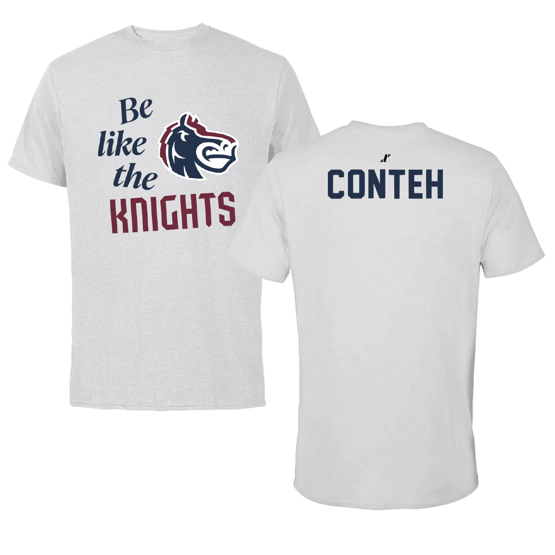 Fairleigh Dickinson University-Metropolitan Campus TF and XC Light Gray Be Like Us Performance Tee - Ekuyami Conteh