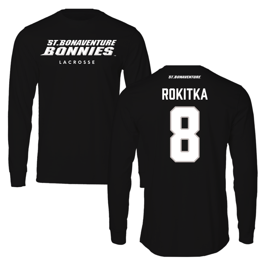 St. Bonaventure University Lacrosse Black Long Sleeve - #8 Katelyn Rokitka