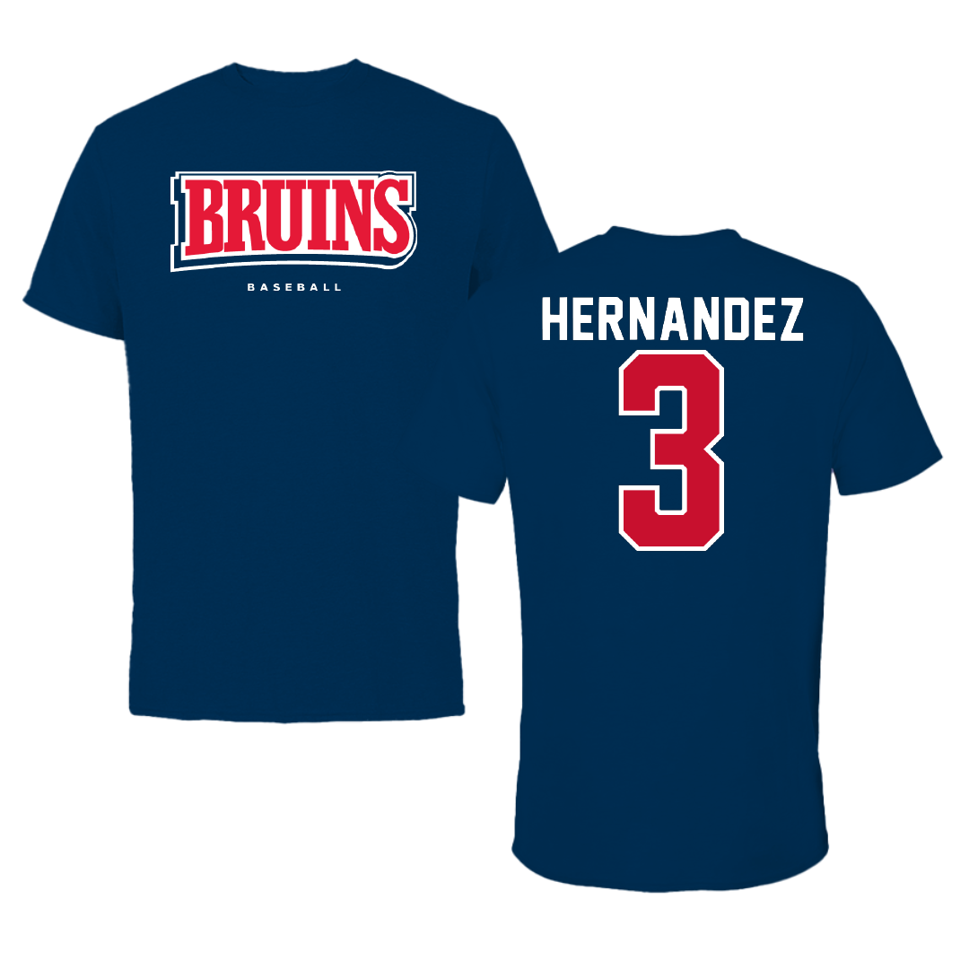 Belmont University Baseball Navy Tee - #3 Zach Hernandez