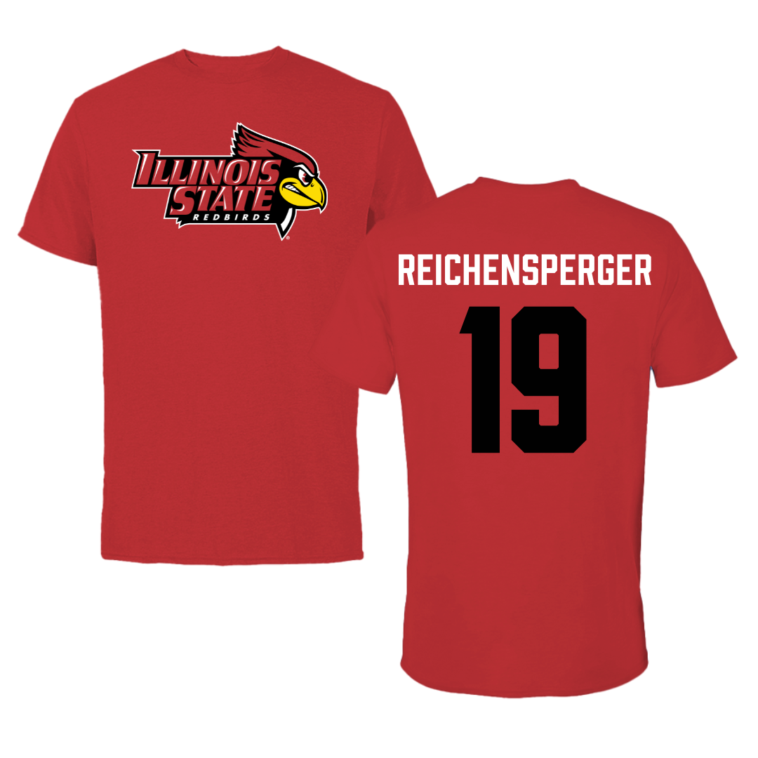 Illinois State University Volleyball Red Redbird Tee - #19 Hannah Reichensperger