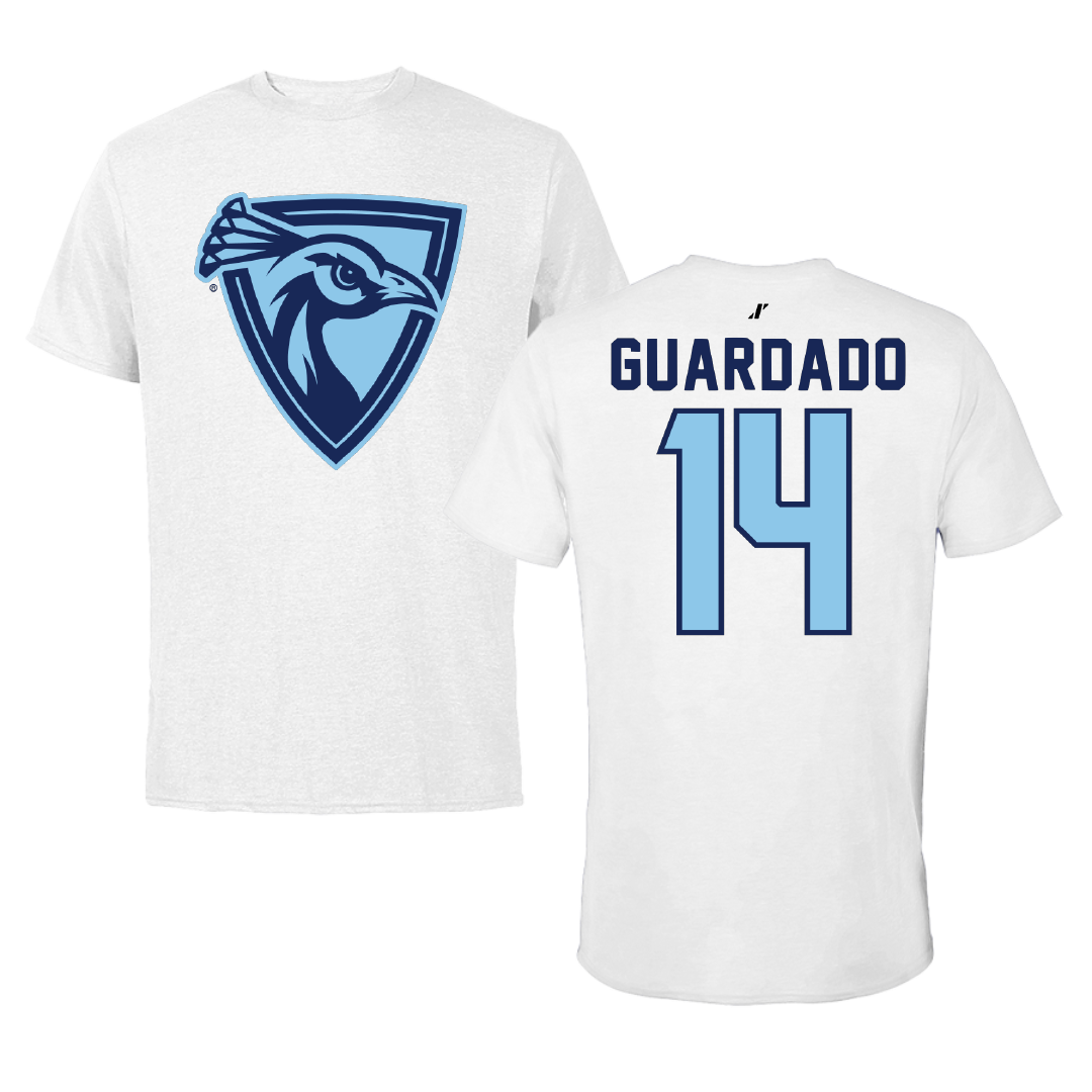 Upper Iowa University Softball White Performance Tee - #14 Gezzelle Guardado