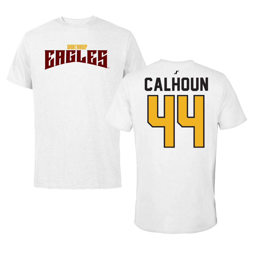 Winthrop University Lacrosse White Classic Tee - #44 Emma Calhoun