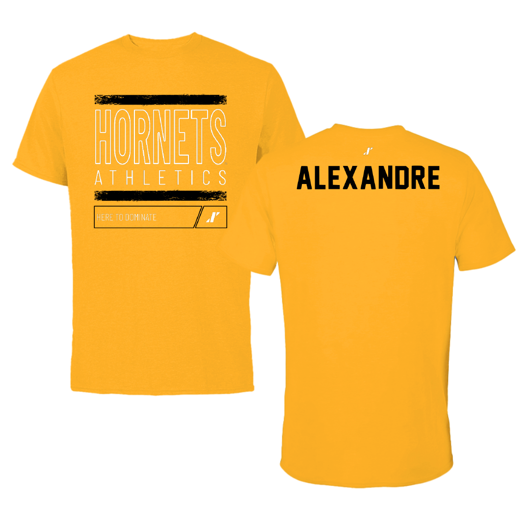 Alabama State University TF and XC Gold Dominate Tee - Natyia Alexandre