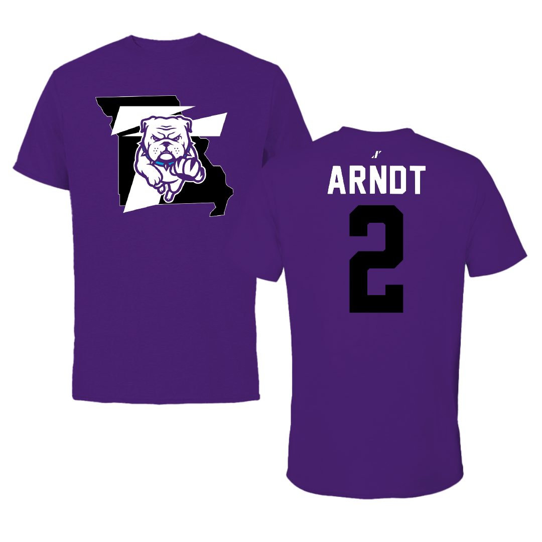 Truman State University Softball Purple State Tee - #2 Lily Arndt
