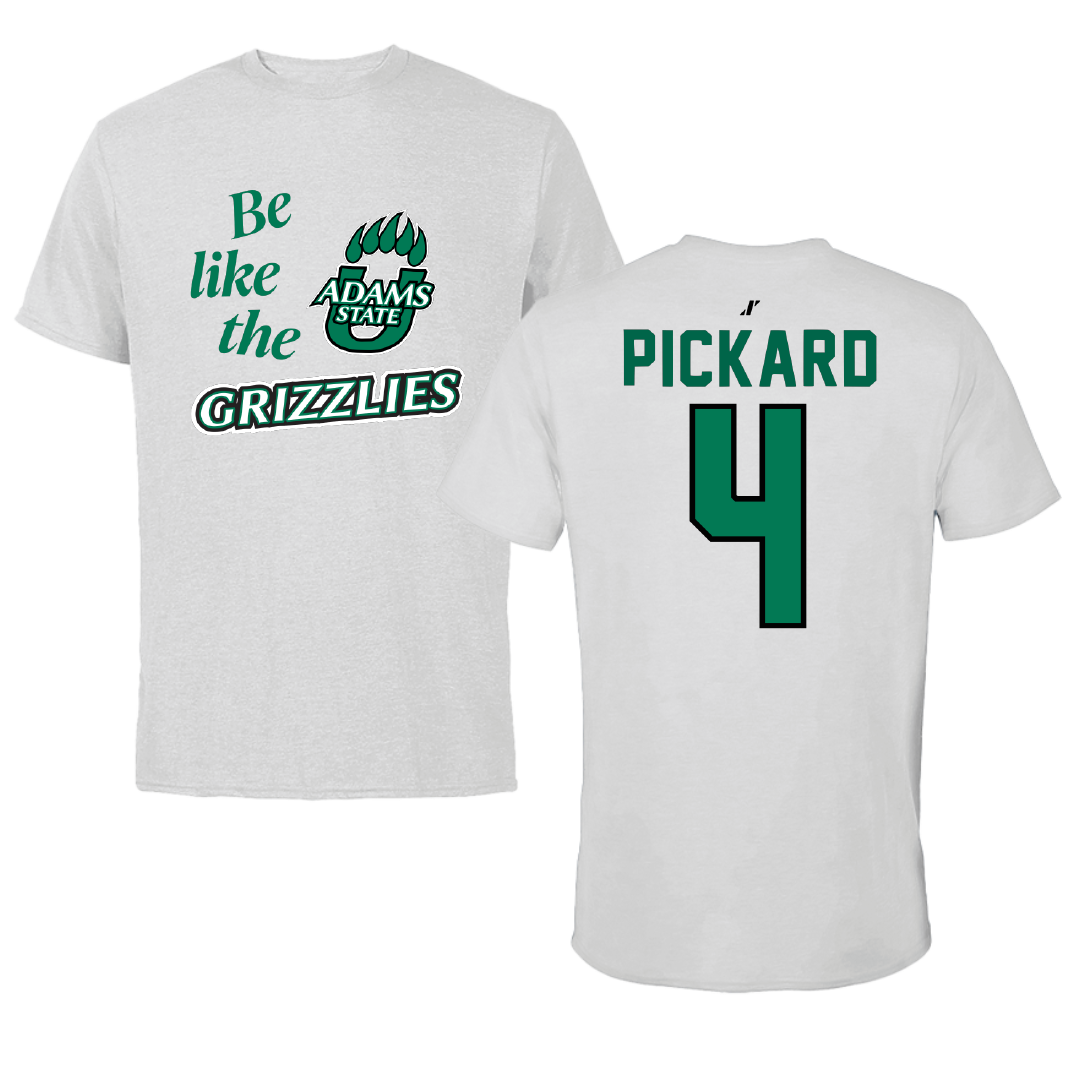 Adams State University Basketball Light Gray Be Like Us Tee - #4 Mykaila Pickard