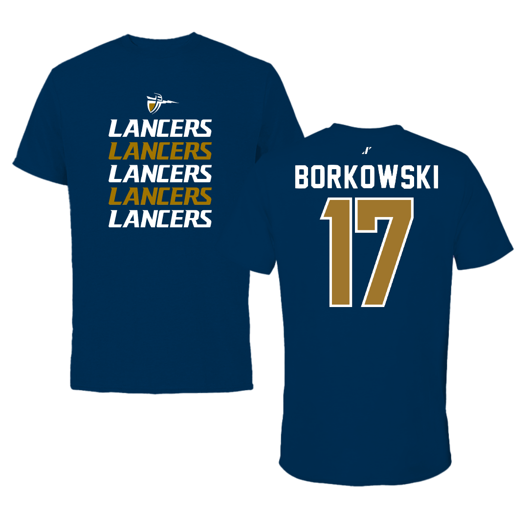 California Baptist University Softball Navy General Tee - #17 Merissa Borkowski