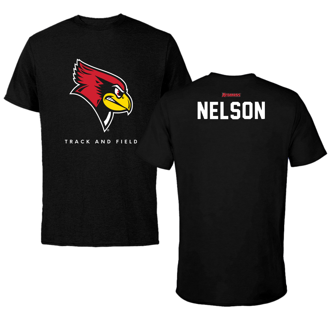 Illinois State University Track and Field Black Tee - Laney Nelson