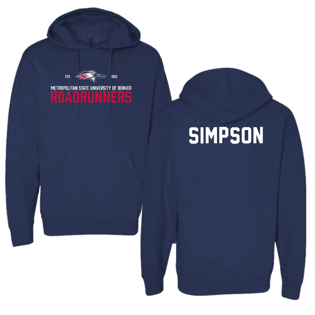 Metropolitan State University of Denver TF and XC Navy General Hoodie - Jacob Simpson
