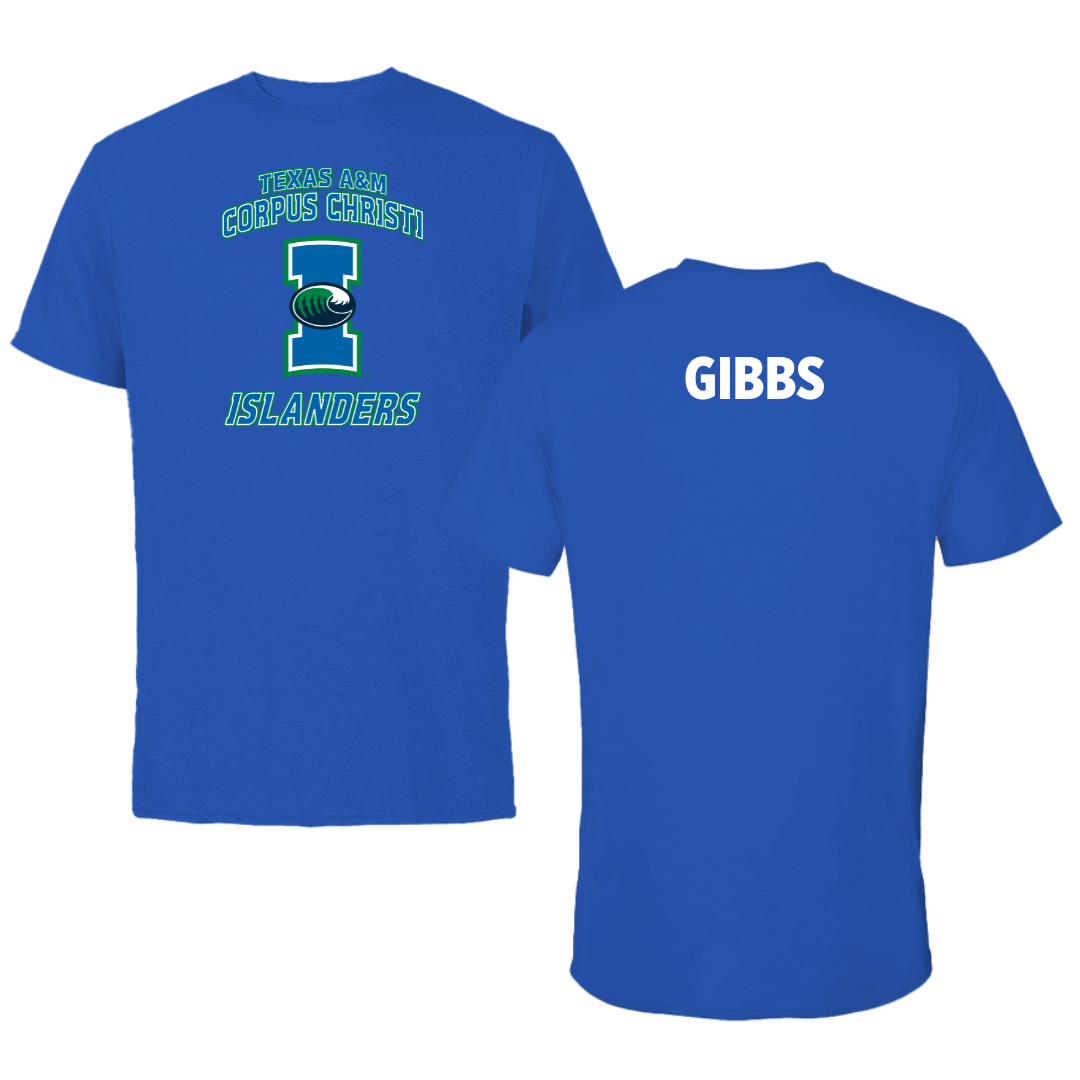 Texas A&M University-Corpus Christi Golf Blue Islanders Performance Tee - Samantha Gibbs
