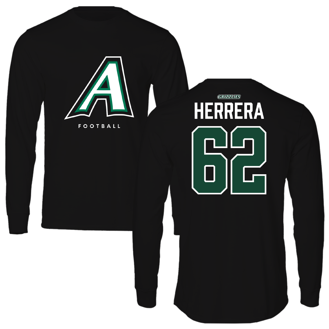 Adams State University Football Black Block Performance Long Sleeve - #62 Daniel Herrera