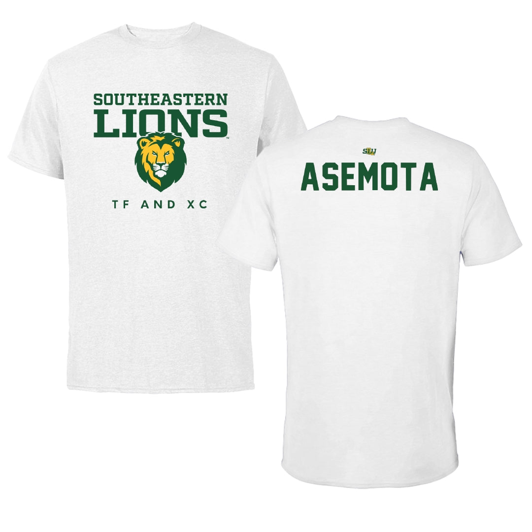 Southeastern Louisiana University TF and XC White Tee - Marvellous Asemota