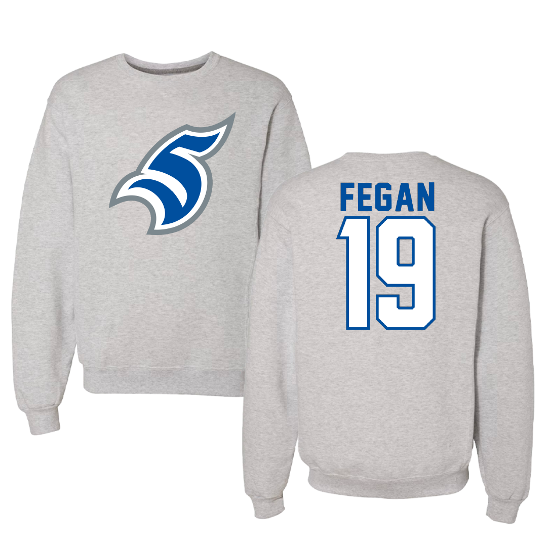 Thomas More University Softball Gray Crewneck - #19 Emma Fegan