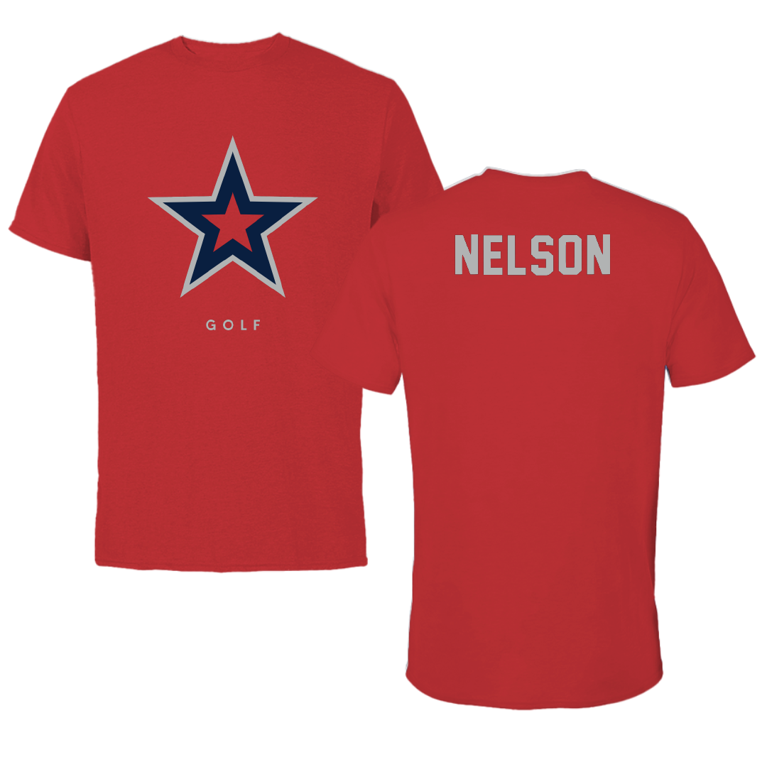 Robert Morris University Golf Red Tee - Luke Nelson
