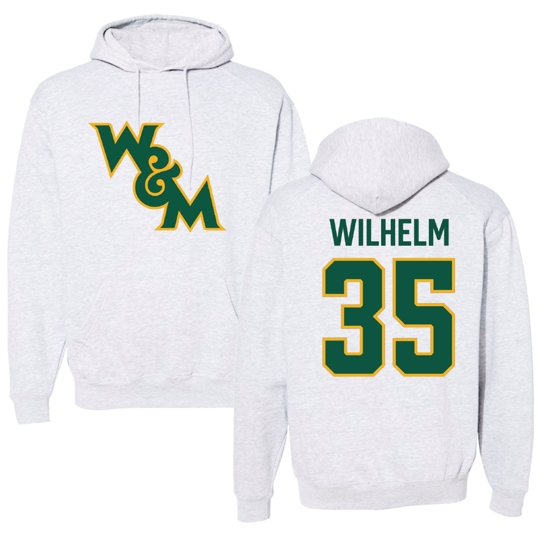 William & Mary Lacrosse Gray Hoodie - #35 Marin Wilhelm