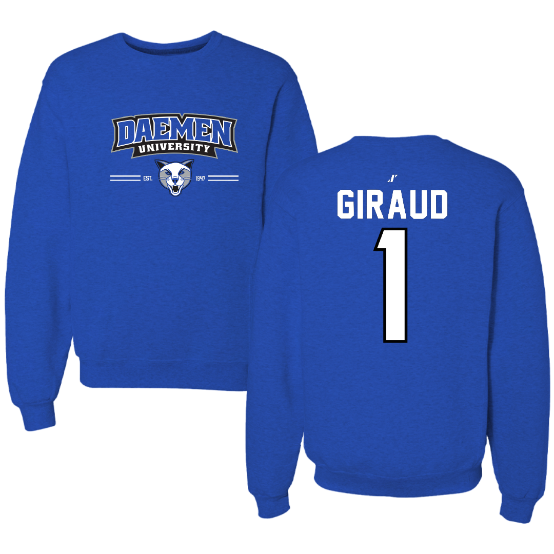 Daemen University Volleyball Blue General Crewneck - #1 Giselle Giraud