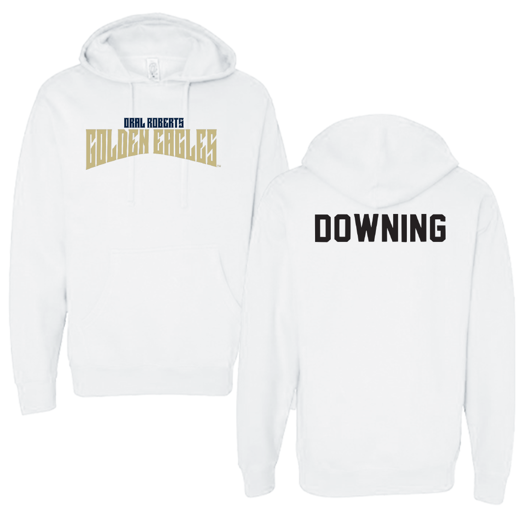 Oral Roberts University TF and XC White Classic Hoodie - Destiny Downing