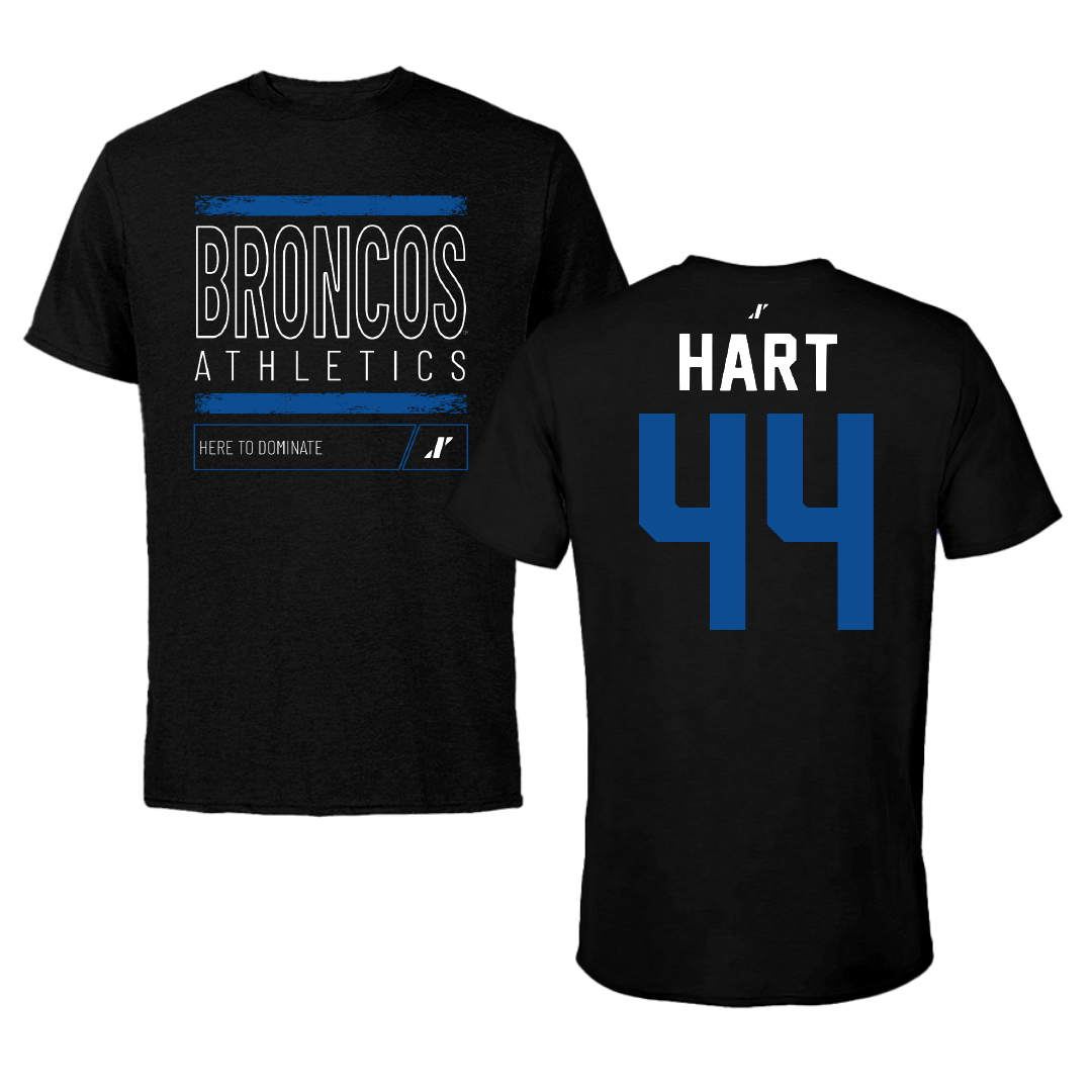 Fayetteville State University Football Black Dominate Tee - #44 Chris Hart
