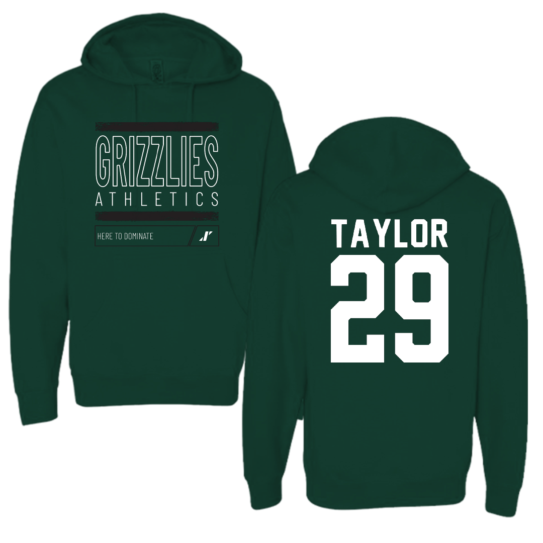 Adams State University Football Forest Green Dominate Hoodie - #29 Roscoe Taylor