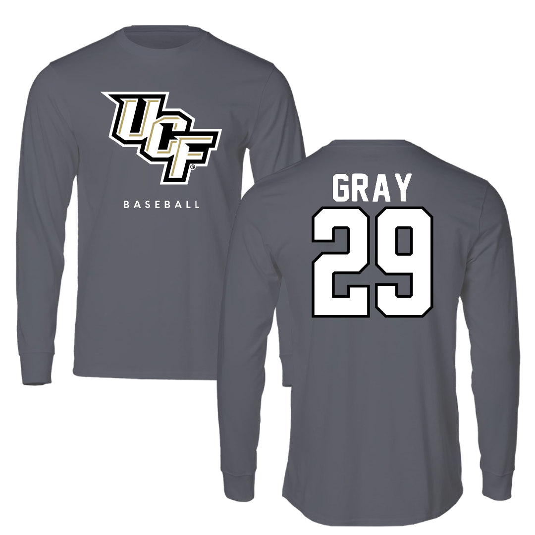 University of Central Florida Baseball Gray Performance Long Sleeve - #29 Mateo Gray