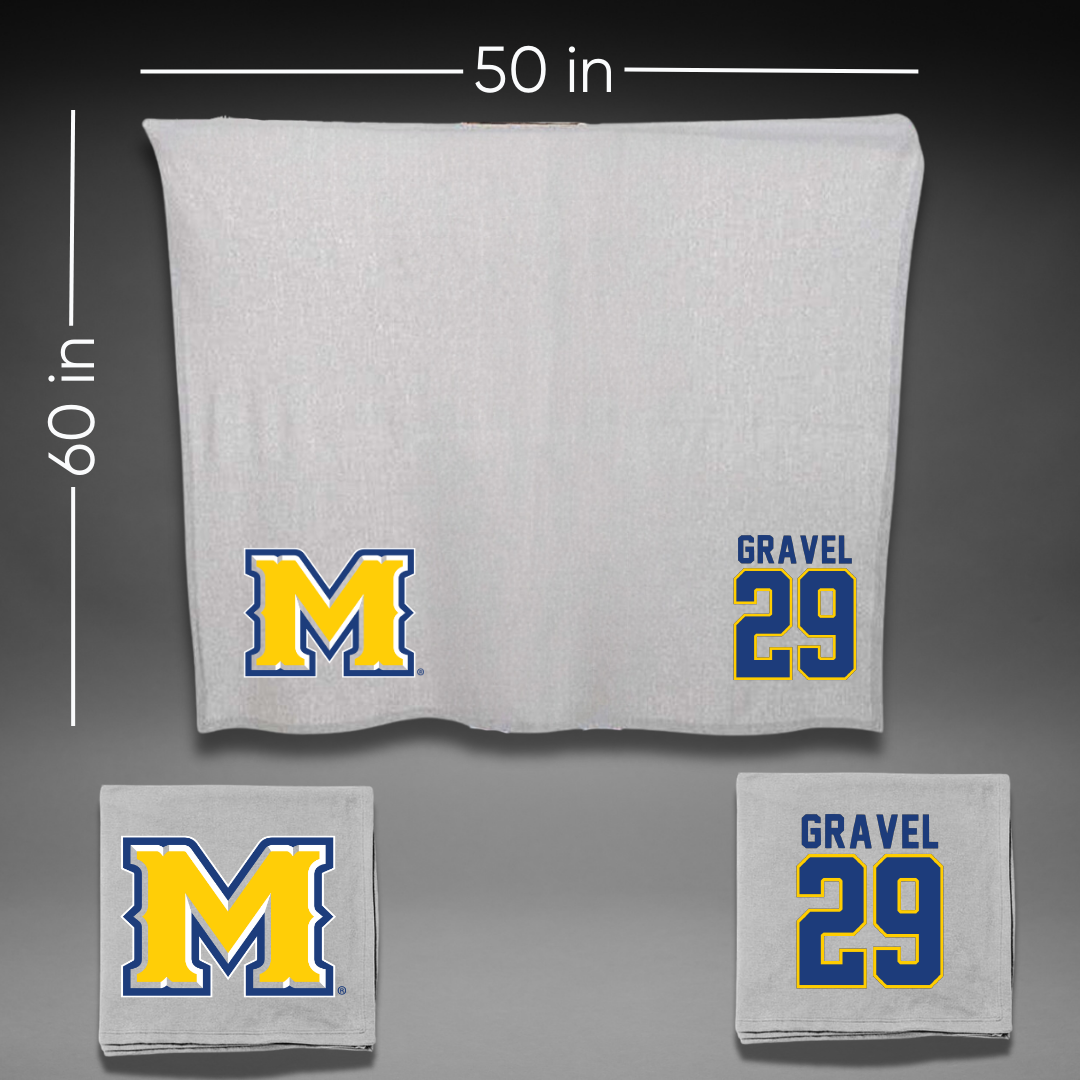 McNeese State University Baseball Gray Blanket - #29 Alexis Gravel