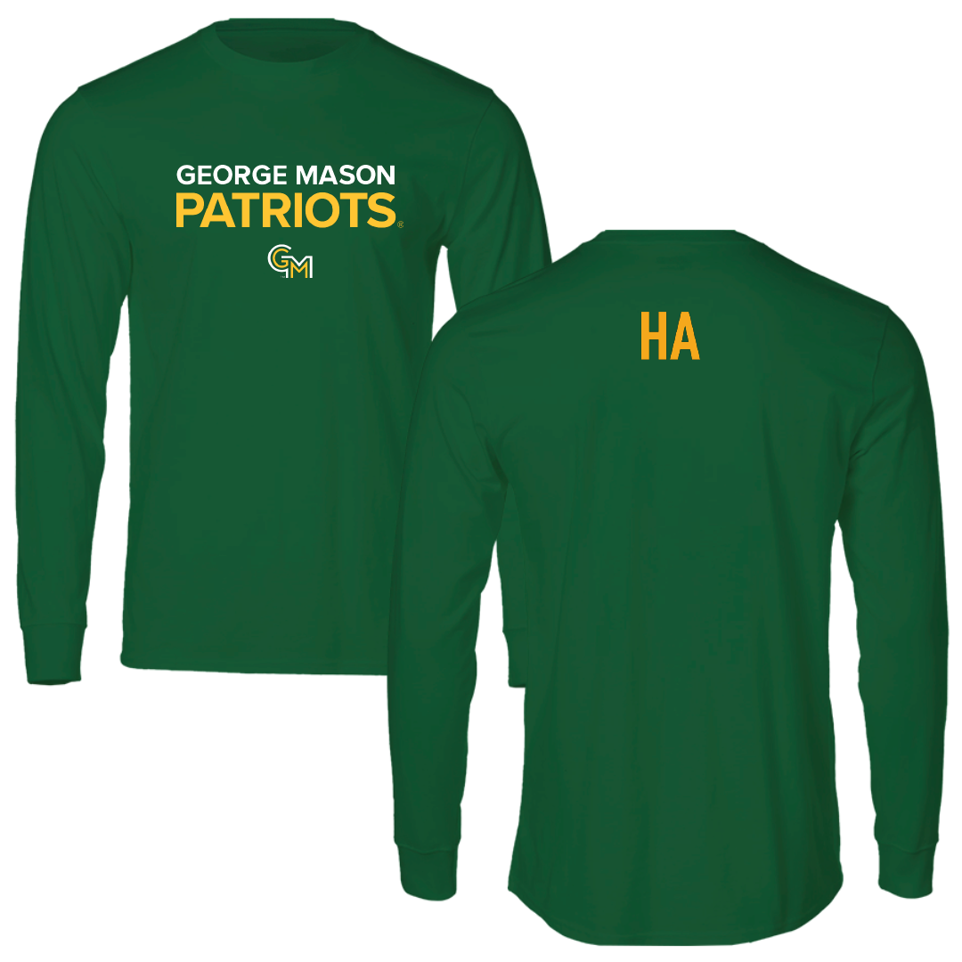George Mason University Tennis Green Long Sleeve - Dustin Ha