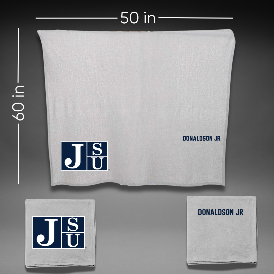 Jackson State University TF and XC Gray Blanket - Ivan Donaldson Jr