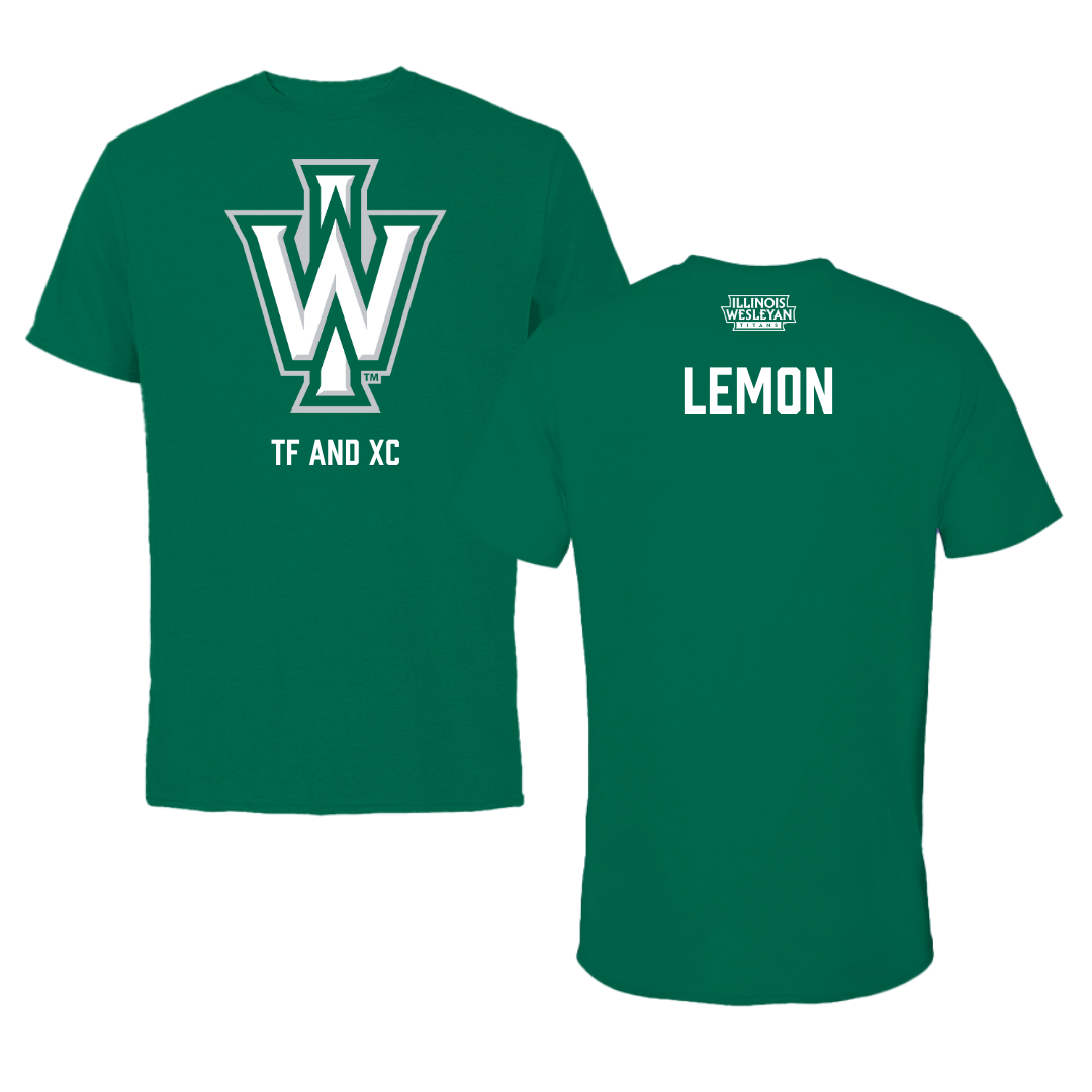Illinois Wesleyan University TF and XC Green Tee - Davion Lemon