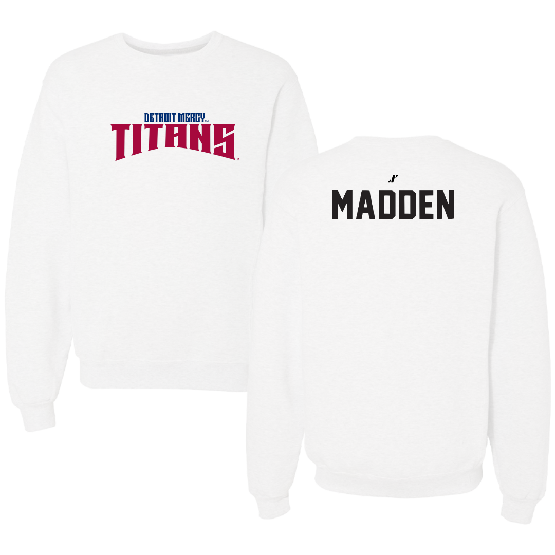 University of Detroit Mercy TF and XC White Classic Crewneck - Zoe Madden