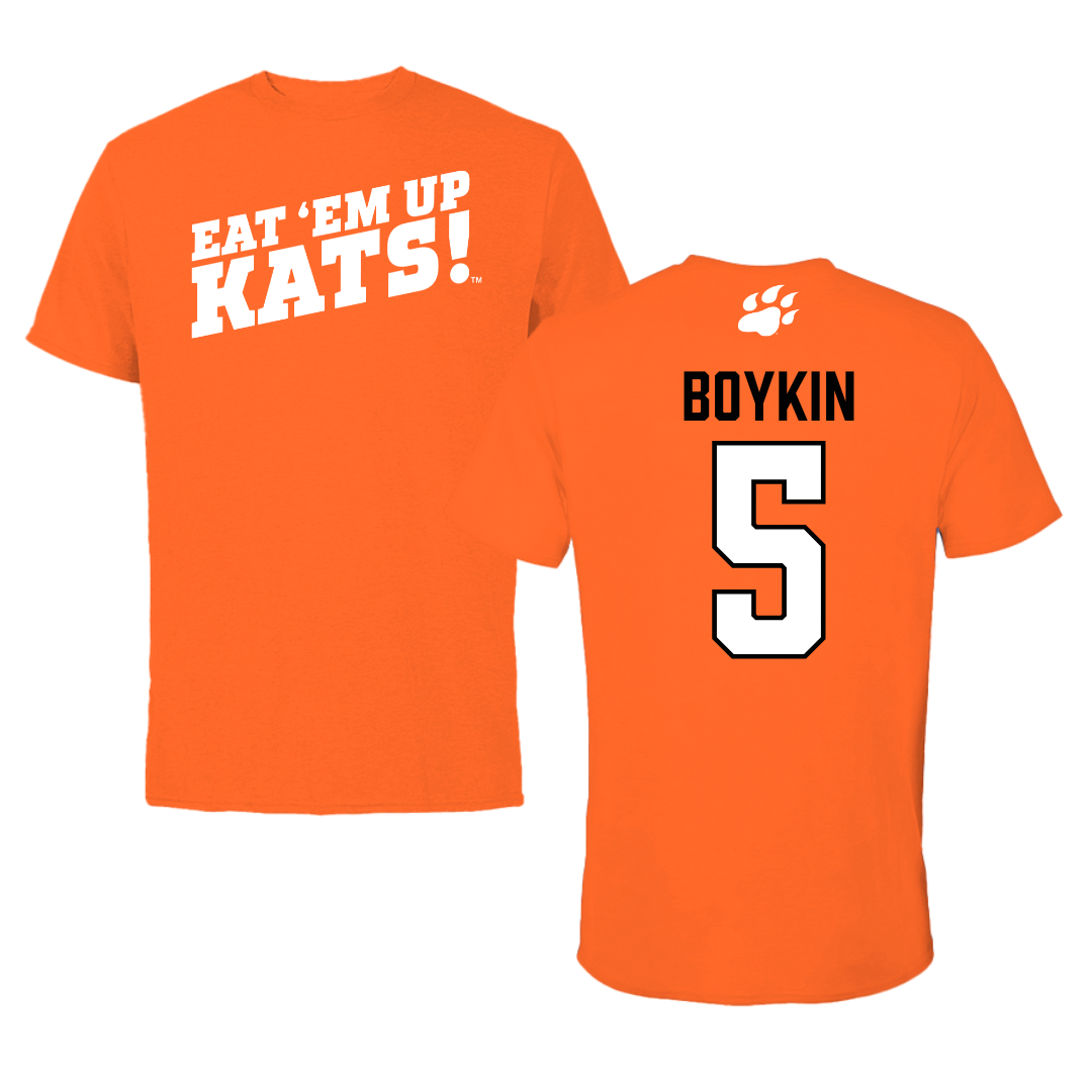 Sam Houston State University Basketball Orange Performance Tee - #5 Marcus Boykin
