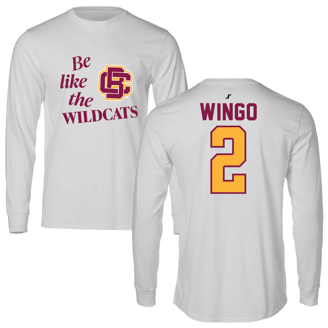 Bethune-Cookman University Volleyball Light Gray Be Like Us Long Sleeve - #2 Morgan Wingo